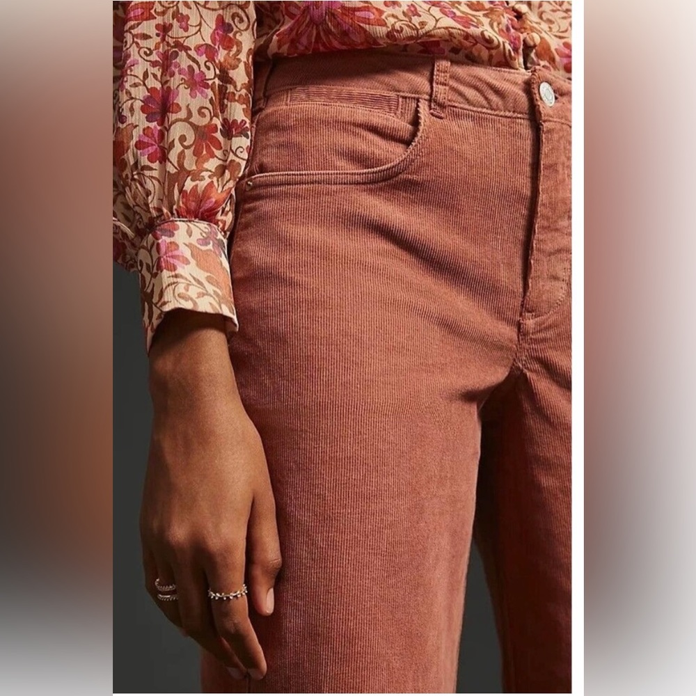 Anthropologie Pilcro The Gwen Wide-Leg Corduroy Pants